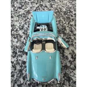 1:24 Burago 1957 Chevrolet Corvette Convertible Scale Die Cast Metal Model Car